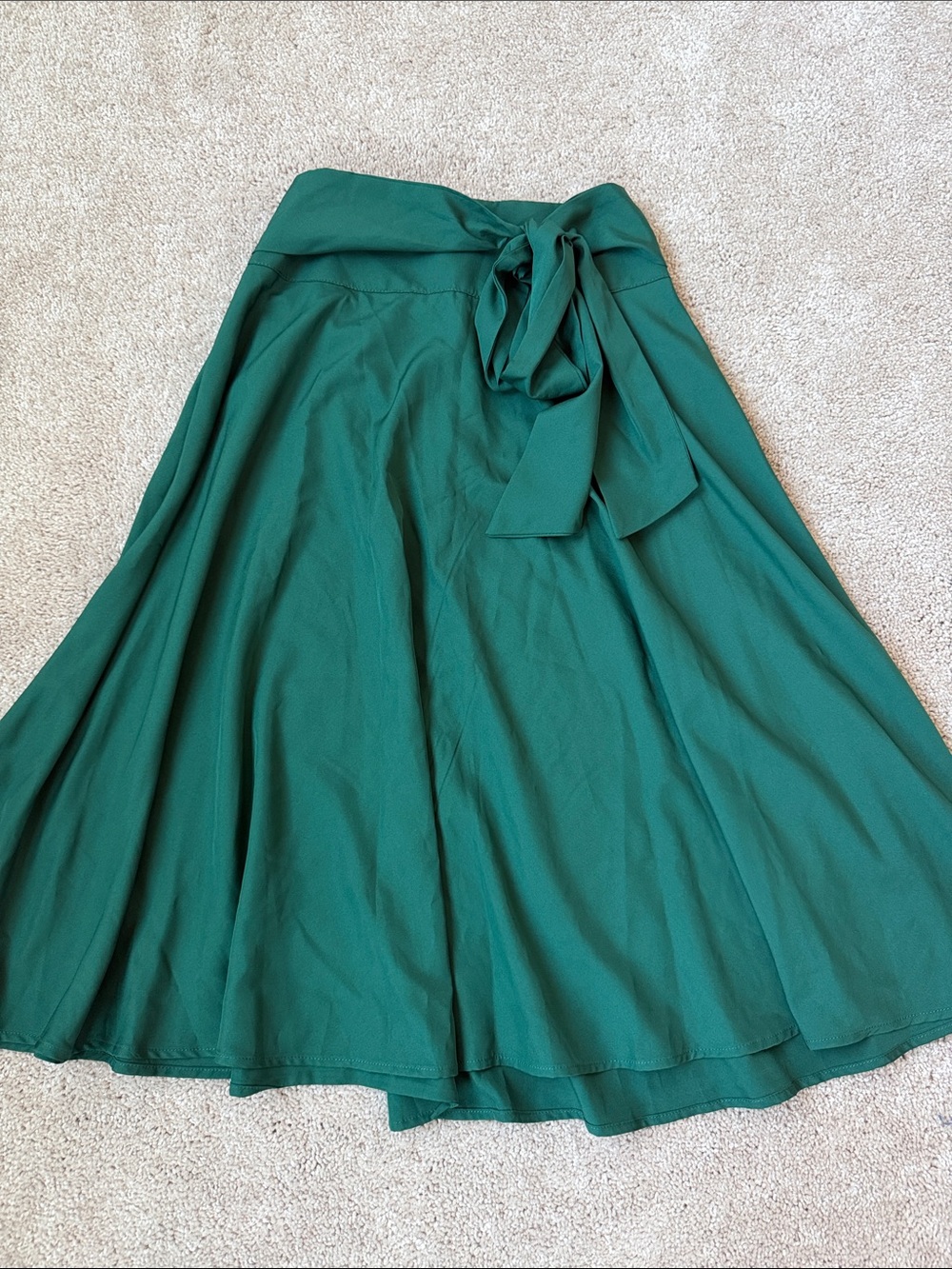 ‼️ Green A-Line Tie-Waist Skirt ‼️